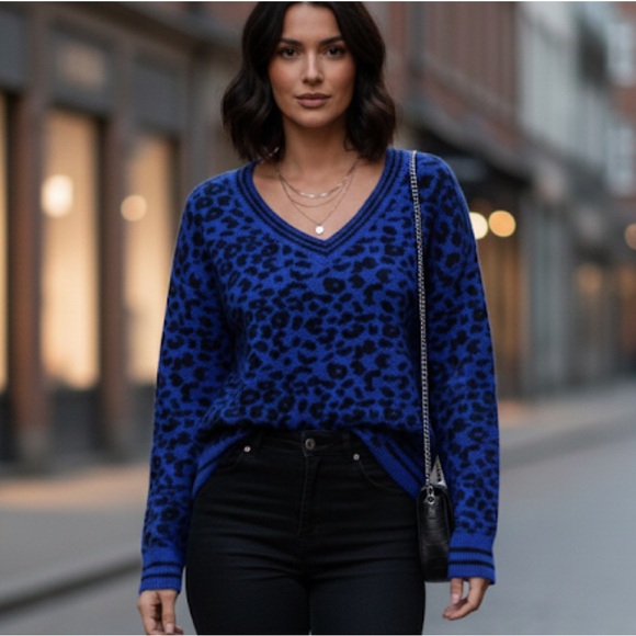 John + Jenn Sweaters - ❤️EUC Evereve John + Jenn Leopard Sweater (size XS)❤️